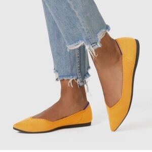 Rothy’s | The Point Marigold Retired Flats in Yellow Size 7.5